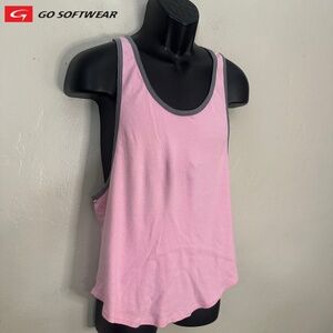 Go Softwear Stringer Tank Top Medium Gently worn 100% cotton 19.5" armpits